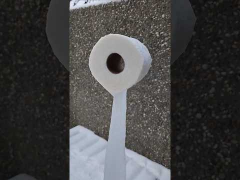 Minnesota, It's so cold that... Toilet paper freezes #minnesotacold #mncold #minnesota