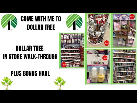 COME WITH ME TO DOLLAR TREE 🌲 LOTS OF NEW ITEMS 😍PLUS SMALL DOLLAR TREE HAUL~IN STORE WALKTHROUGH Video