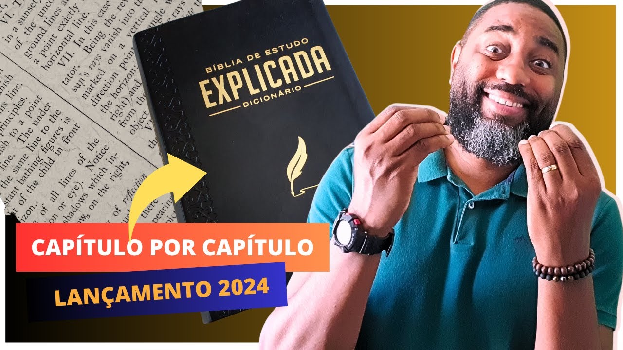 👑Bíblia de Estudo Explicada - LANÇAMENTO 2024 - Bíblia de Estudo | Flávio Sacramento