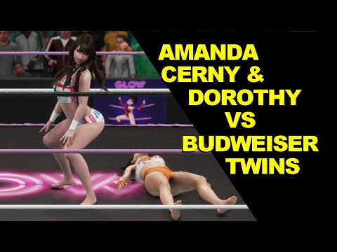 GLOW 1985 Amanda Cerny & Dorothy vs Budweiser Twins - Elimination Tag
