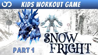 Snow Fright - Video Workout PE Game for Home or Gym