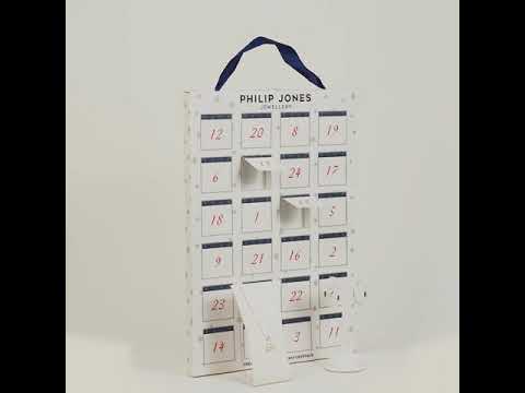 24-teiliger Philip Jones Schmuck-Adventskalender, teilweise mit Zircondia®-Kristallen, inkl. Versand - Second Medium