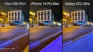 Vivo X90 Pro+ Vs iPhone 14 Pro Vs Galaxy S22 Ultra Camera Comparison