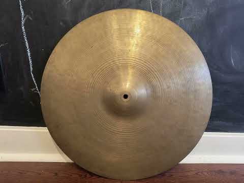 Vintage 1940s A Avedis Zildjian Trans Transition Stamp 18" Crash Ride Cymbal 1704g image 4