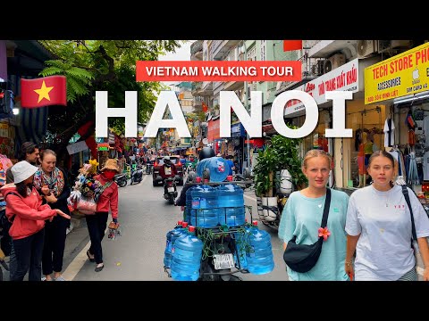 Hanoi Vietnam 🇻🇳 4K - Vietnamese Street Food & Hanoi Old Quarter Walking Tour #asmr