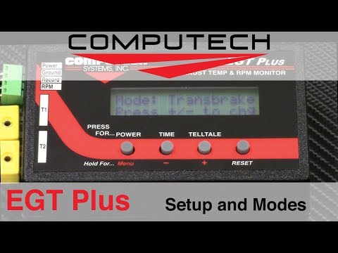 EGT Plus Setup and Modes