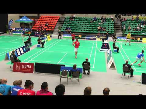 Kento Momota vs Mathias Thyrri yonex Belgian 2017