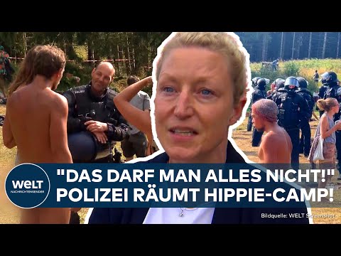 HARZ: Nackte Hippies gegen Polizisten! "Rainbow-Family" feiert Supermond in Naturschutzgebiet!