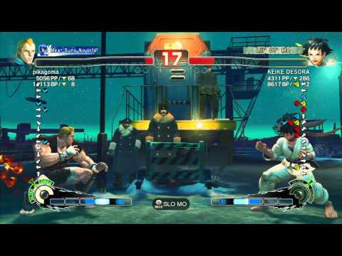 SSF4 AE: pikagoma (Abel) vs KEIKE DESORA (Makoto) - Ranked Match (720p HD)