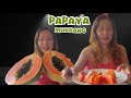 Papaya Mukbang Sweet Juicy Tropical Treat Mukbang Eating Goodvibes