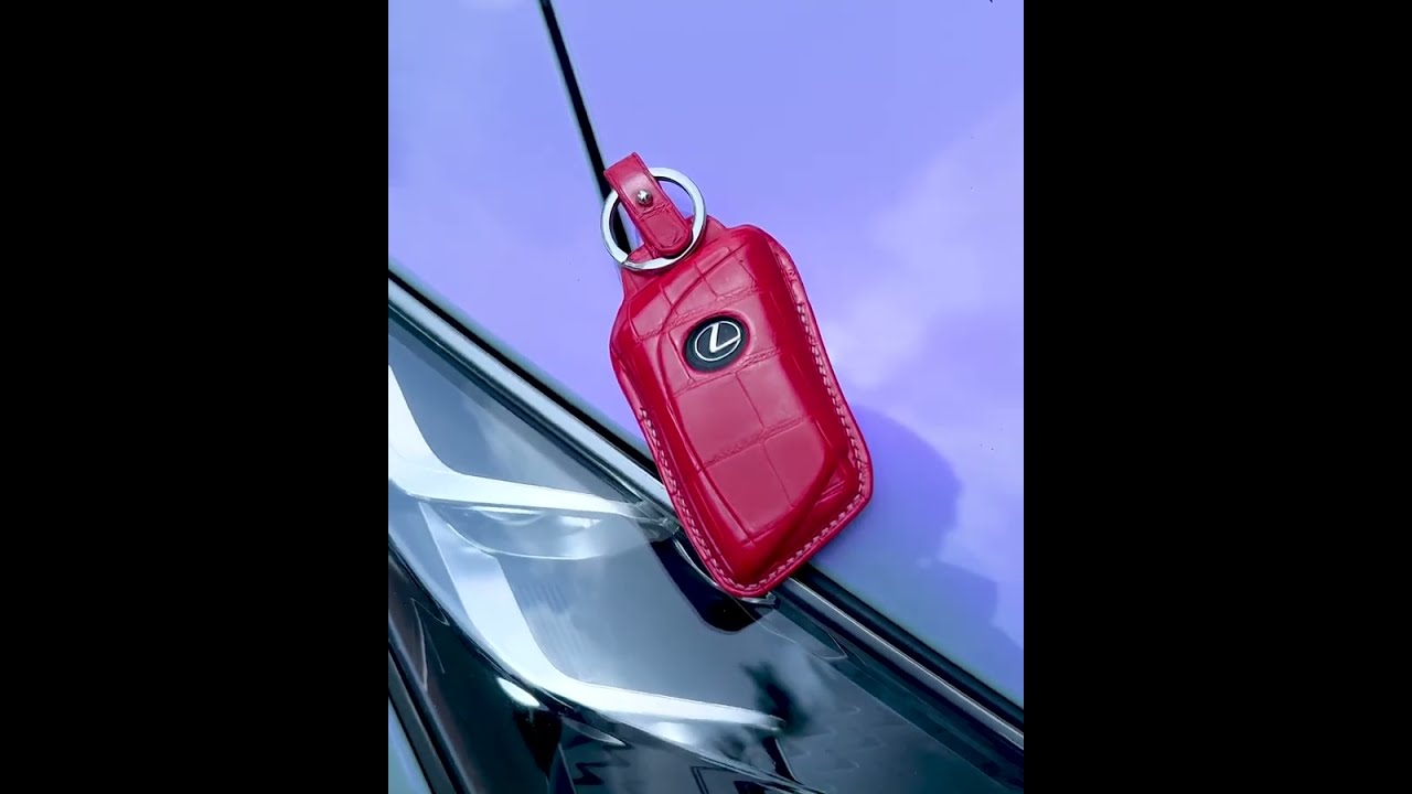 Bespoke Red Key Fob Cover for Lexus