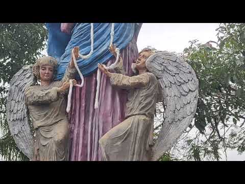 VIDEO 4700 VANESSA CARVALHO Estatua gigante em Monte Alto interior de Sao Paulo BRASIL