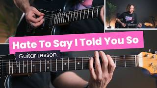 How To Play Hate To Say I Told You So - The Hives Guitar Lesson