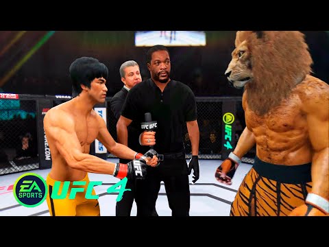 UFC4 Bruce Lee vs Lion King EA Sports UFC 4 PS5
