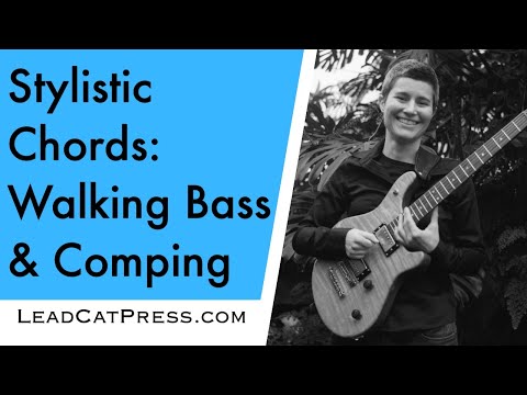 28) How to Play Walking Bass Lines with Chords | College Level Guitar Course