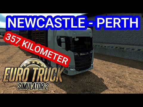 Euro Truck Simulator 2 1.37 Promods Map 2.46 Timelapse Newcastle - Perth 357 Kilometer