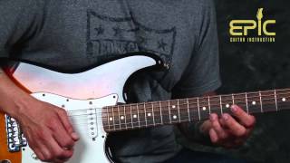 Learn Stevie Ray Vaughan Riviera Paradise intro guitar lesson licks chords jazzy blues