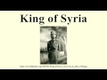King of Syria