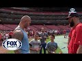 WWE Superstar Randy Orton visits Cardinals batting practice