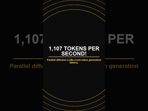 Inception Mercury 2.5 Launched: 1,107 Tokens/Sec Diffusion LLM! #ai #developer #tech #python