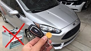 HOW TO OPEN FORD FIESTA FOCUS ST with DEAD BATTERY