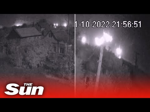 CCTV shows Russia shelling Nikopol with illegal incendiary ammunition