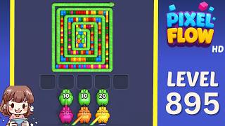 Pixel Flow Level 895 Solution Walkthrough