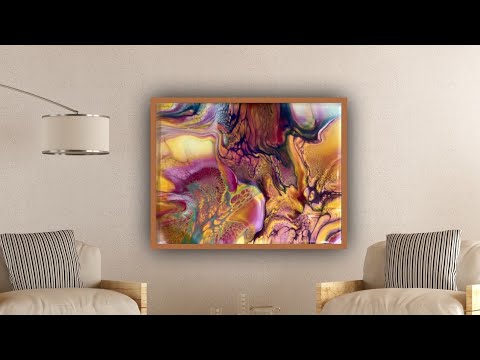 321.  1-2-3 Fluid Art Blooms on a canvas!  WILD results!! / bloom technique acrylic pour