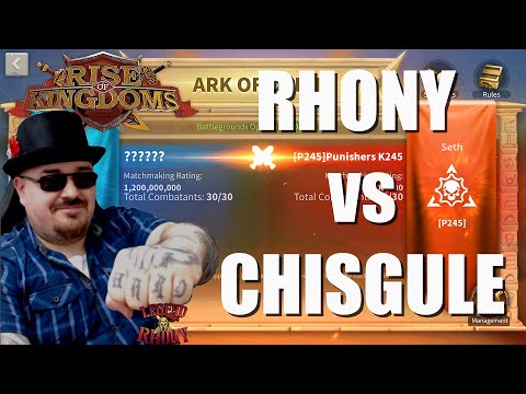 Rhony vs Chisgule - P245 vs S~W - battle of the content creators - Rise of Kingdoms