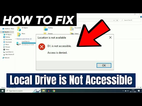 How to Fix “Access is denied” Error in Windows | Local Drive is Not Accessible