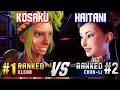 SF6 KOSAKU 1 Ranked Elena Vs HAITANI 2 Ranked Chun Li High Level Gameplay