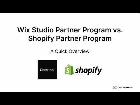 Wix Studio Partner Program Vs Shopify Partner Program - YouTube
