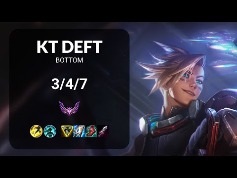 KT Deft Ezreal vs Ashe BOTTOM - KR MASTER Patch 14.23