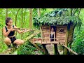 Build A Tree House For Shelter How The Girl Fishes And Hunts For Food