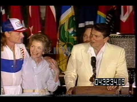 President Reagan Greets The Beach Boys at the White House, 1984