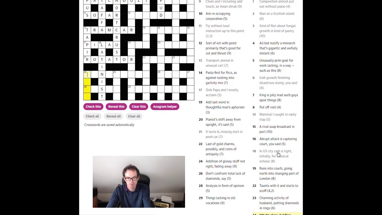 How Is This Possible A Crossword With No Letter E Anywhere!