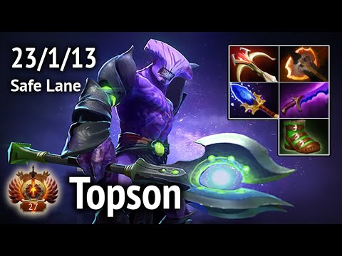 Topson OG Faceless Void Safe Lane. Full game