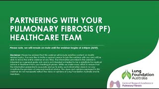 Partnering with Your PF Healthcare Team