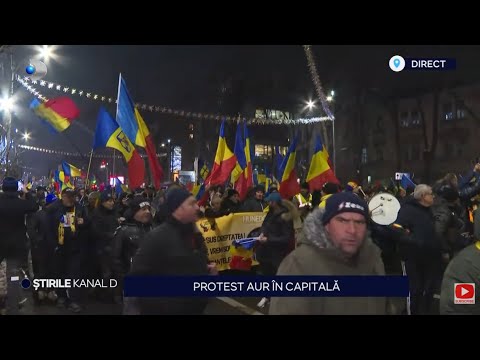 Stirile Kanal D - Protest AUR in capitala! | Editie de seara