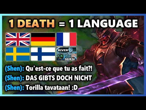 League of Legends but I have to commentate in 5+ Languages