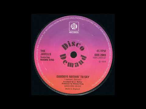 Goodbye Nothin' To Say - The Javells