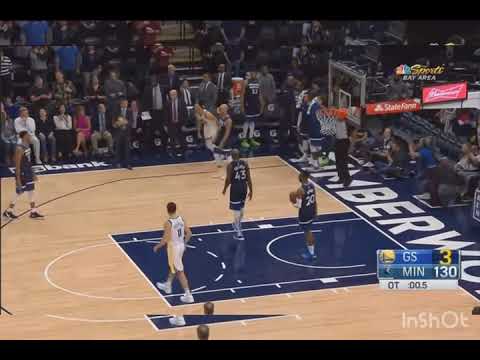 Steph Curry Ties the game versus Timberwolves￼
