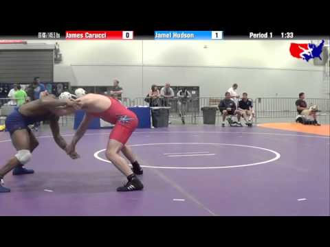 James Carucci vs. Jamel Hudson at 2013 Junior Nationals - FILA - FS