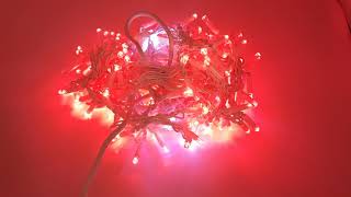 Sunlight Saçak Led Perde Aydınlatma 2M İç Dış Mekan Sarkıt Kırmızı Flaş