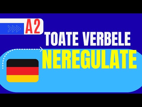 Toate Verbele Neregulate A2  într-un singur VIDEO 📘 | Învață Germană UȘOR și RAPID
