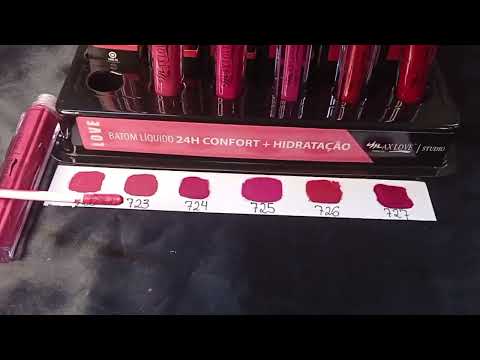 BATOM LÍQUIDO CONFORT 24 HORAS COR 722 AO 727 MAX LOVE BOX COM 48 UN