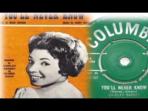 Shirley Bassey - You'll Never Know (1961 Recording)