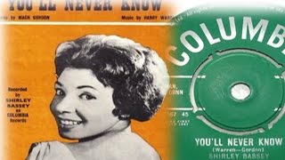 Shirley Bassey - You'll Never Know (1961 Recording)