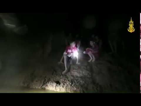 Thailand Cave Rescue (Original Video of the moment divers find the boys)