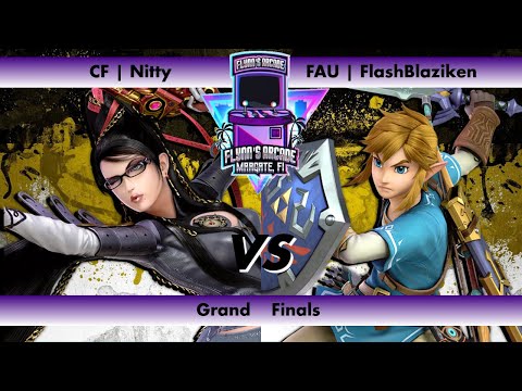 Flynn's Arcade 079 Grand Final - CF | Nitty (Bayonetta) vs FAU | FlashBlaziken (Link) SSBU Tourney